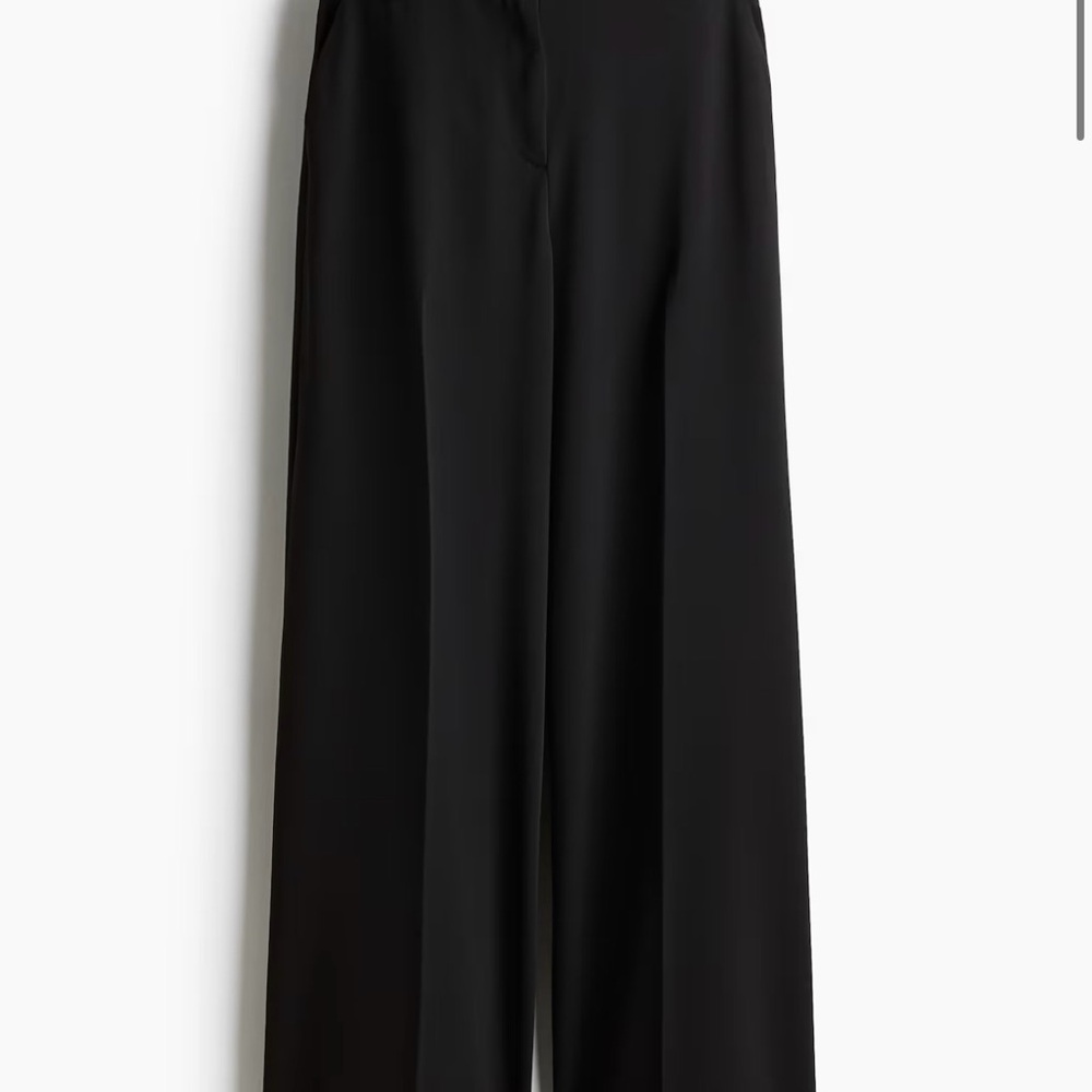 H&M Black Wide-Leg Women's Pants